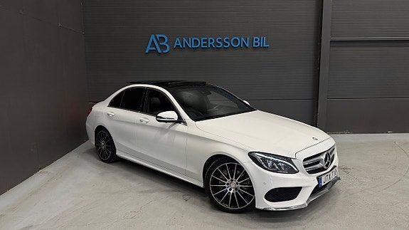 Mercedes-Benz C220 d 7G-Tronic Plus AMG Line Pano Navi 360 Burmester Värmare
