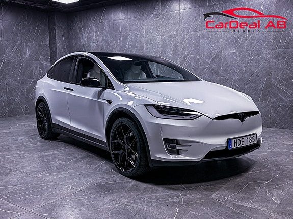 Tesla Model X Performance Ludicrous 611hk Navi Pano Luftfjädring MOMS