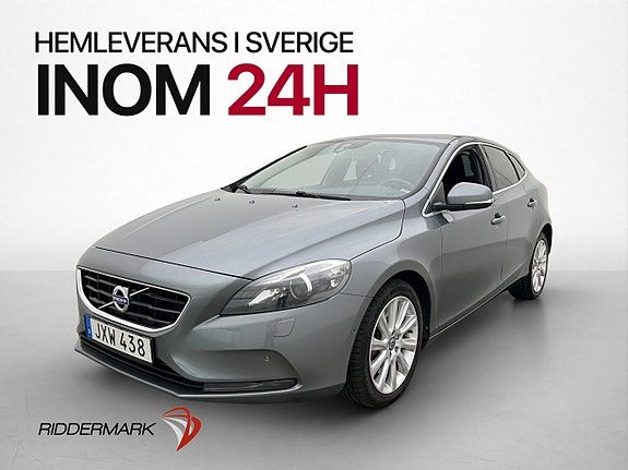Volvo V40 D4 190hk Summum VOC Dragkrok Elstol Läder Navi