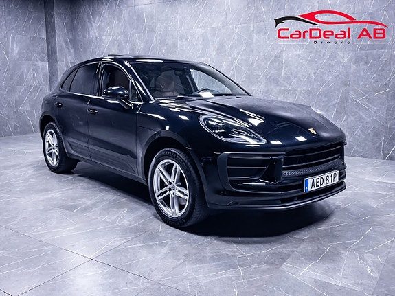 Porsche Macan 265hk Värmare Panorama Delläder Kamera Döda vinkel MOMS