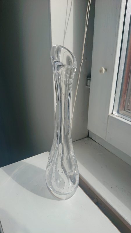 Glasvas konsthantverk handblåst