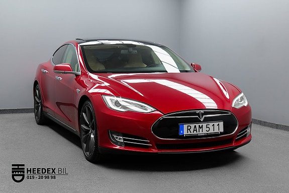 Tesla Model S P85 421hk Fri Superladdning Kolfiber Turbin-fälgar Pano