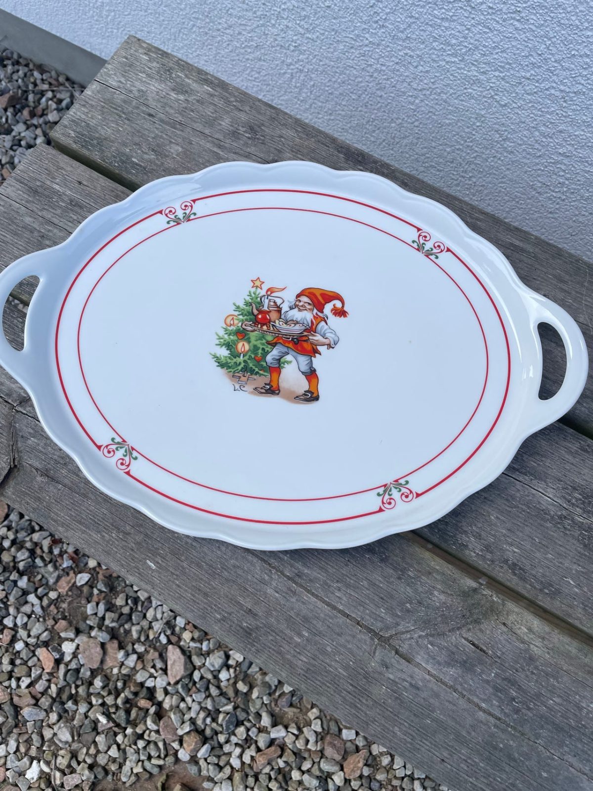 Serveringsfat med julmotiv