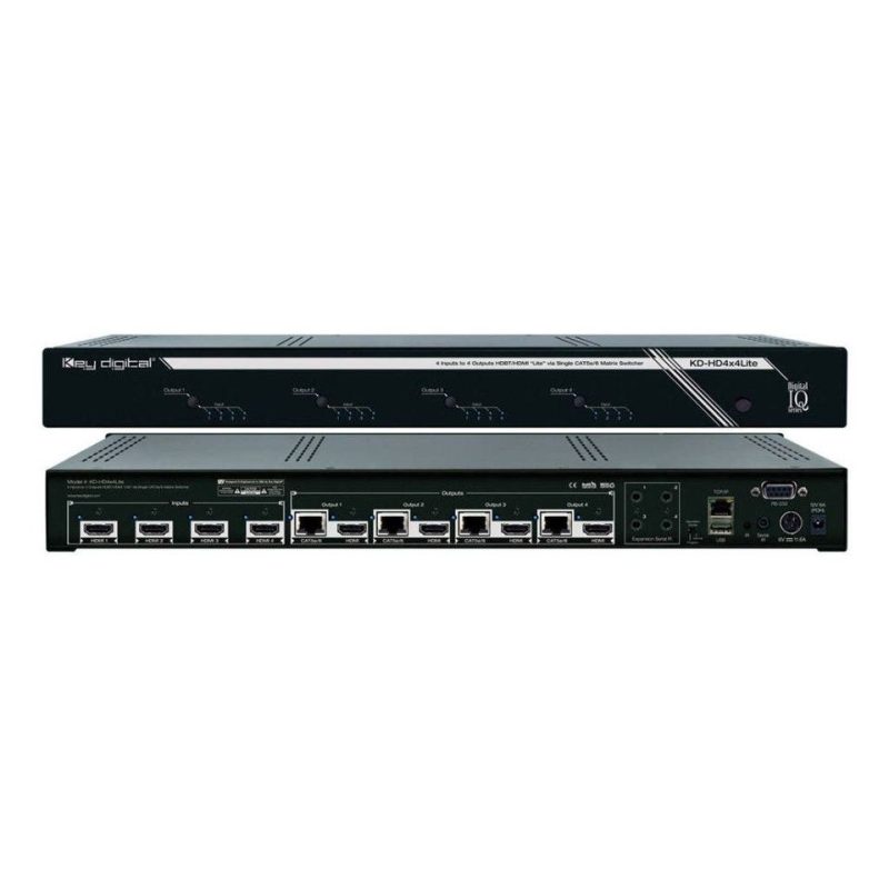 Key Digital KD-HD4x4Lite - Pro HDMI-matrixswitch