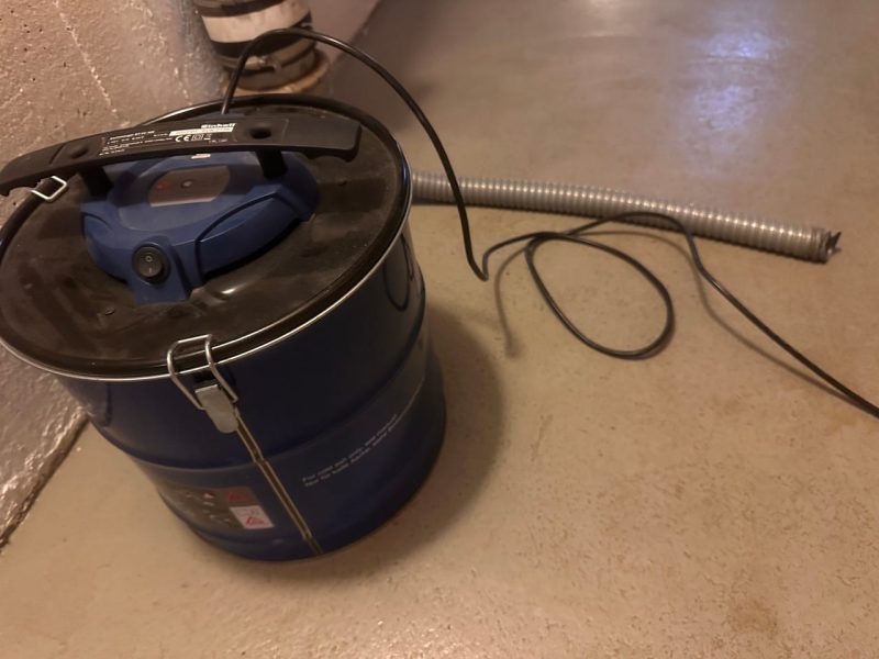 Einhell askdammsugare blå