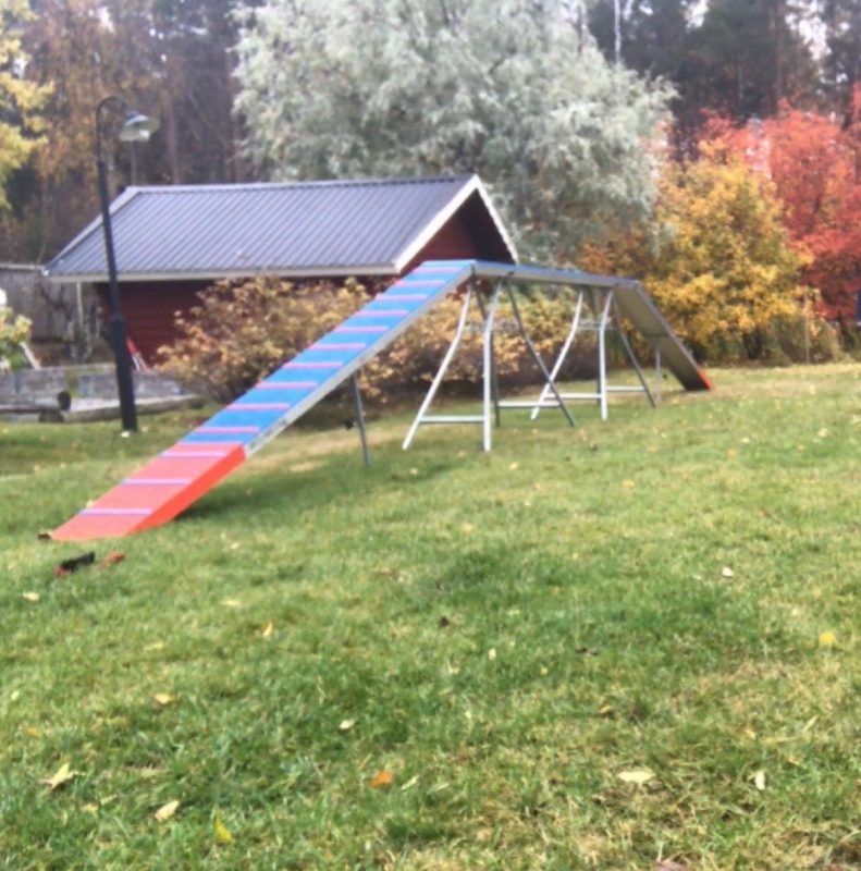 Agility balanshinder med gummigranulat
