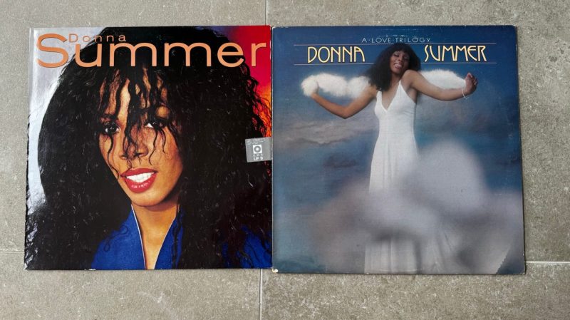 Två LP skivor med Donna Summer