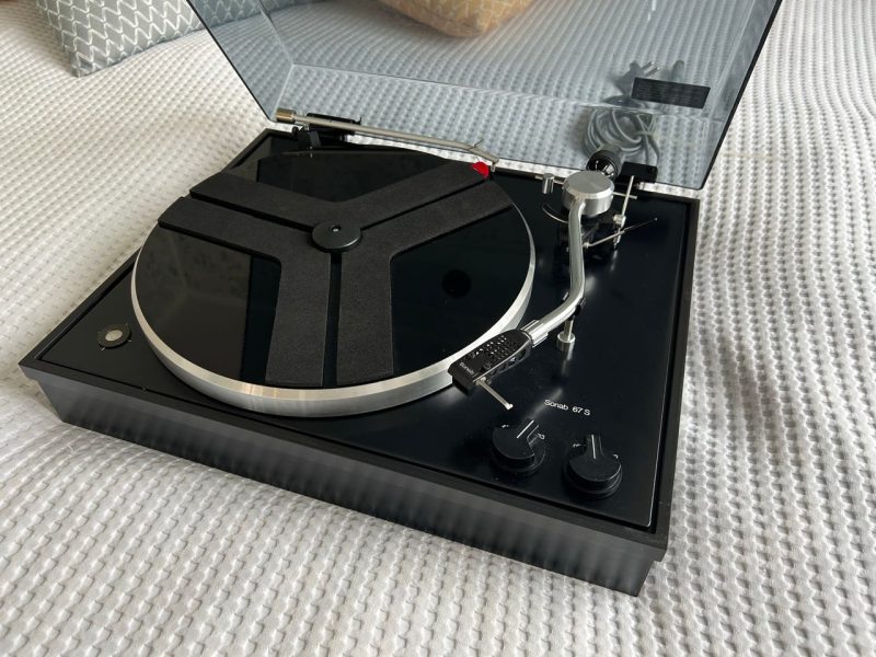 Sonab 67S, vinylspelare vintage 70-tal, mycket fin