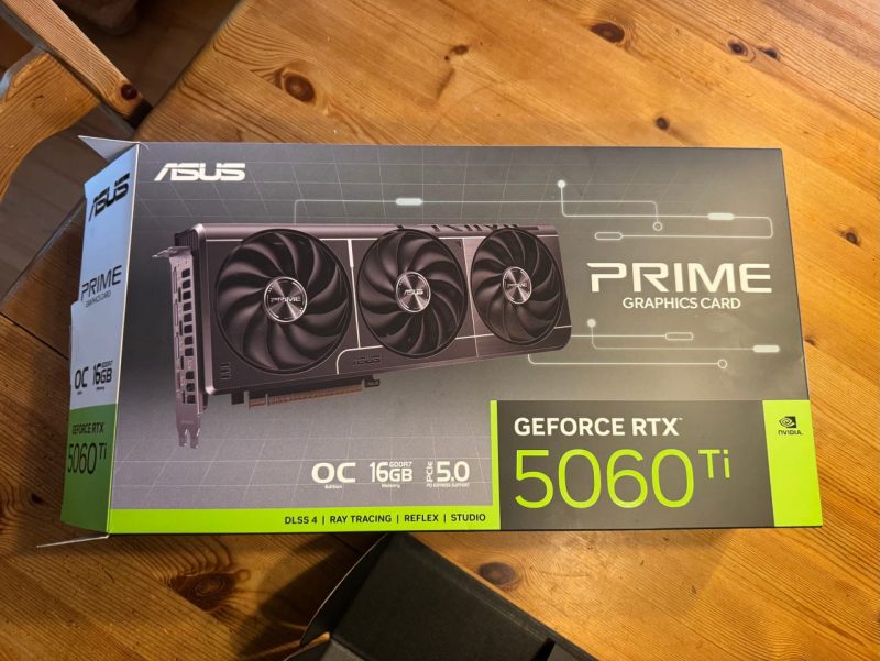 ASUS GeForce RTX 5060 Ti PRIME grafikkort 16GB