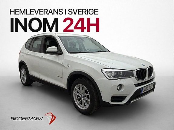 BMW X3 xDrive20d 190hk M/K-Värm P-sensorer Bluetooth