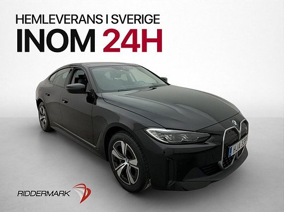 BMW i4 eDrive40 340hk Sport Line MOMS 360° Värmepump CarPlay