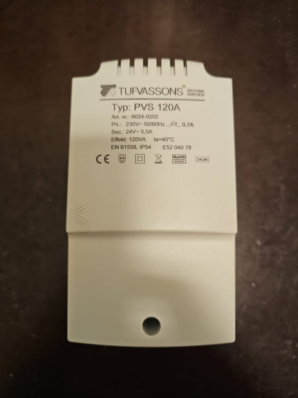 Tufvassons PVS 120A 24V Transformator