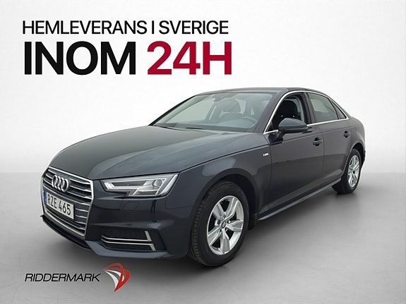 Audi A4 2.0 TFSI 190hk S Line / Endast 0.55l/mil P-Sensorer