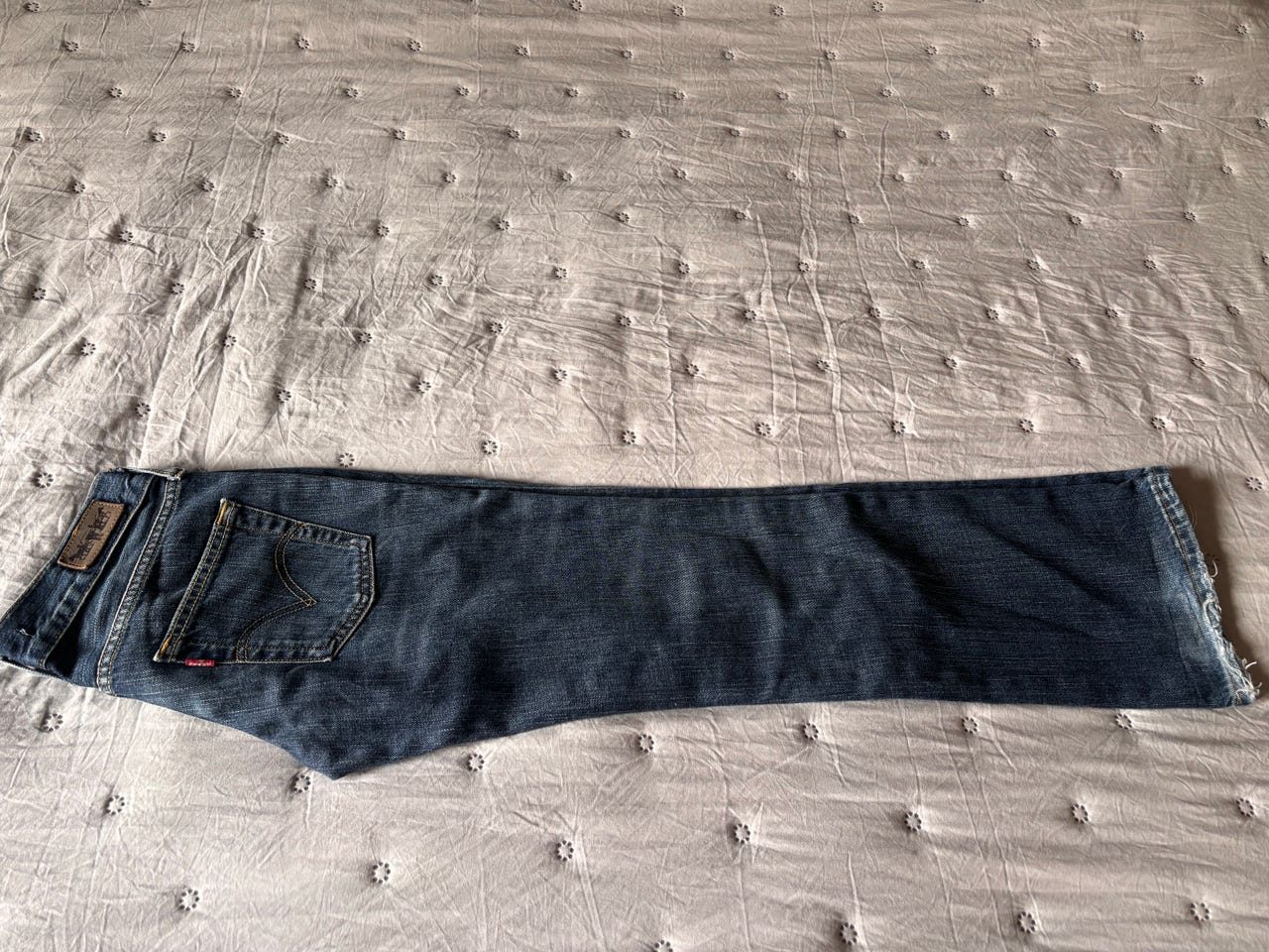Levi's 557 ”Eve” jeans straight fit dam stl 32 W28 blå