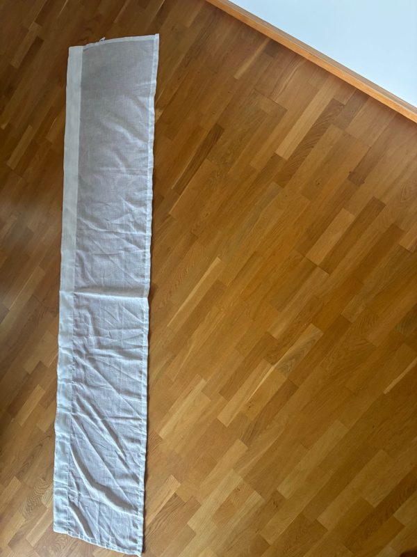 Hemtex gardinlängd linnelook ljusgrå