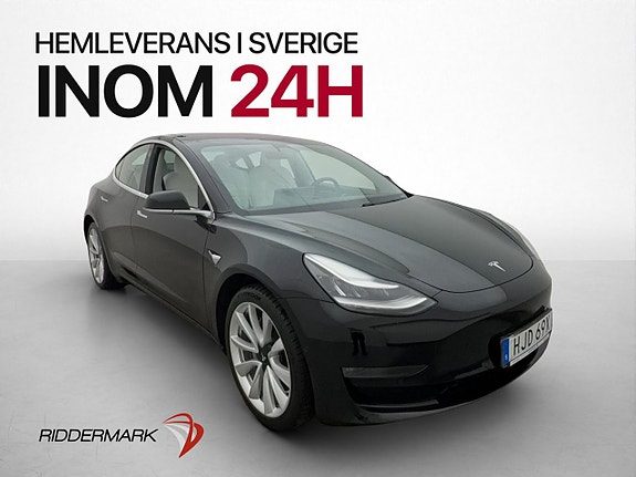 Tesla Model 3 Long Range AWD 440hk Kamera Pano Ljus-Interiör