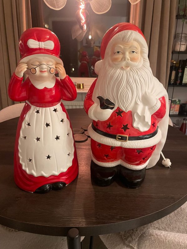 Markslöjd tomte och tomtemor julbelysning