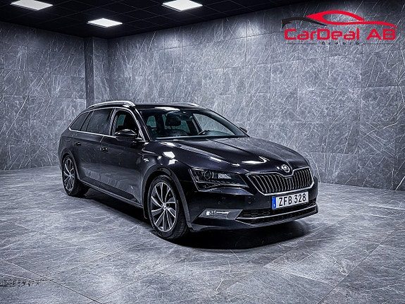 Skoda Superb Kombi 2.0 TDI 4x4 L&K Värmare Kamera Navi Drag Skinn