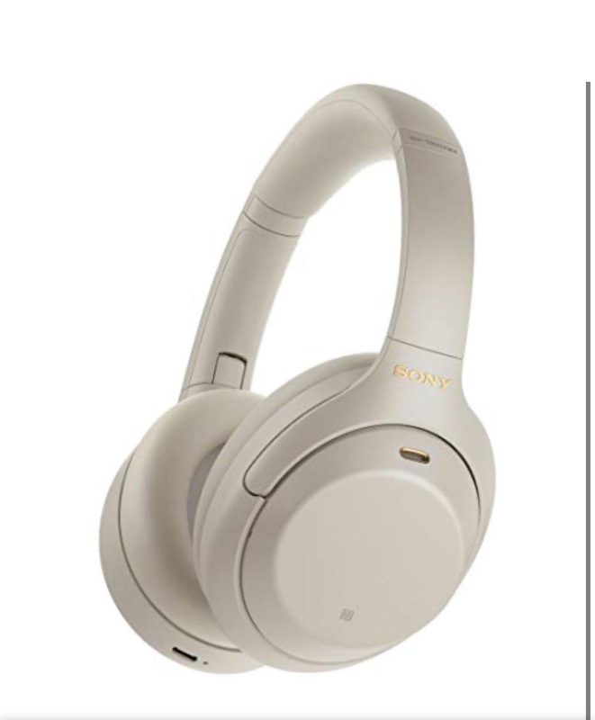 Sony WH-1000XM4 trådlösa brusreducerande hörlurar, silver