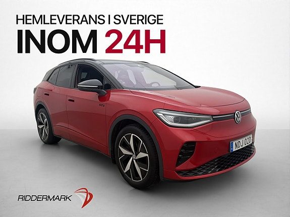 Volkswagen ID.4 GTX GTX 77 kWh 4Motion Värmepump Pano Drag MOMS