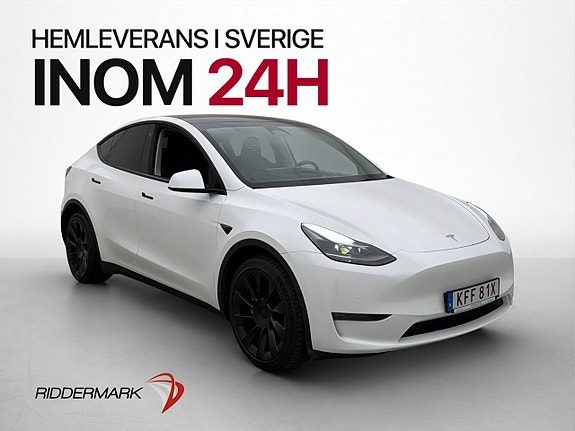 Tesla Model Y Long Range AWD 514hk Autopilot Dragkrok MOMS