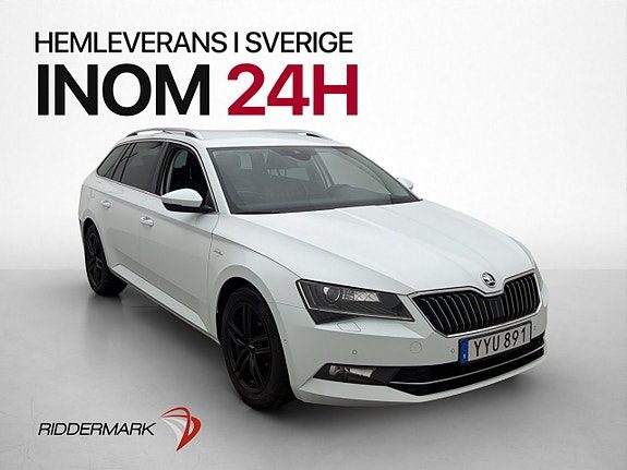 Skoda Superb 190hk L&K Dragkrok Värmare Kamera CarPlay
