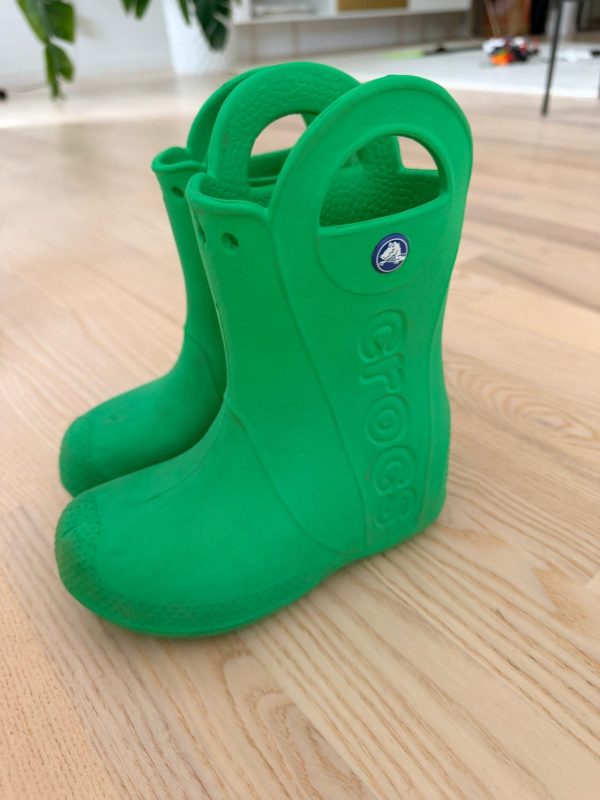 Crocs gummistövlar stl 27 gröna unisex