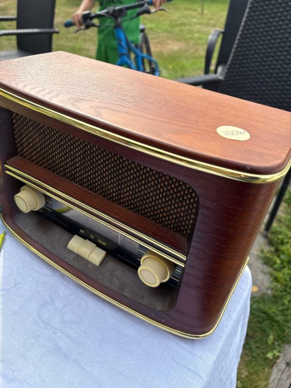radio MW/FM i trälook