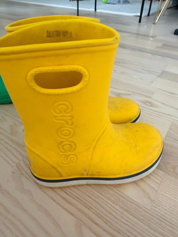 Crocs gummistövlar stl 30 gula unisex