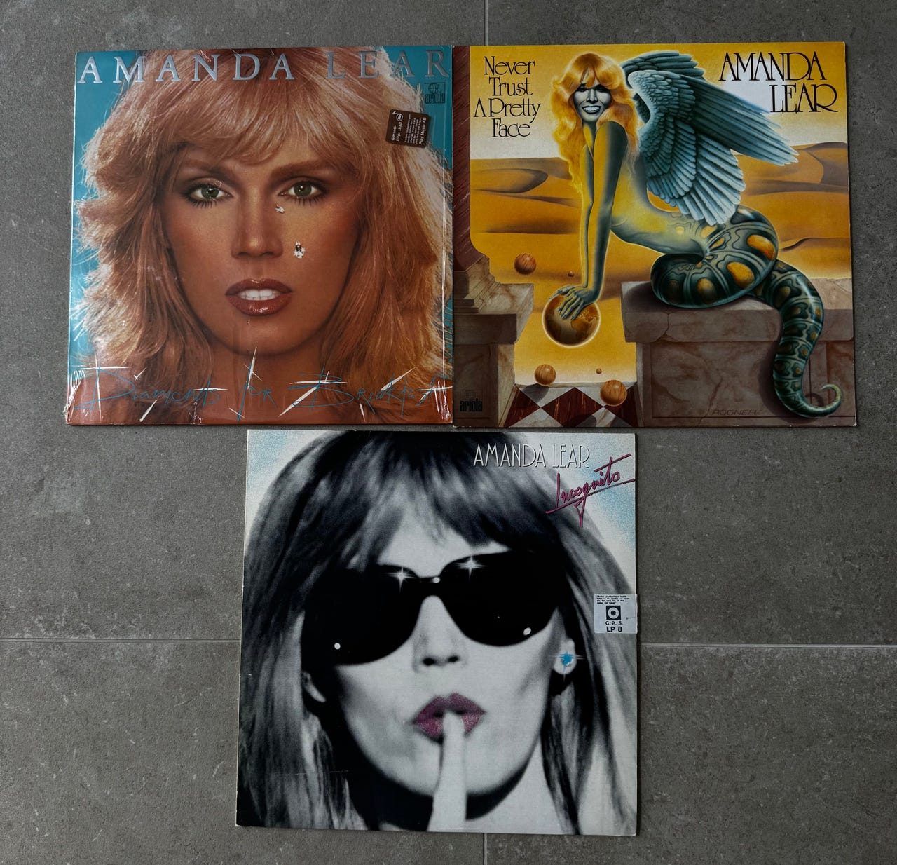 Amanda Lear LP-skivor 3 st
